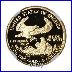 2007-W American Gold Eagle Proof (1/10 oz) $5 NGC PF70 UCAM