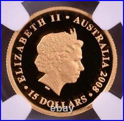 2008-P Australia Koala $15 1/10 oz Gold NGC PF69 Ultra Cameo