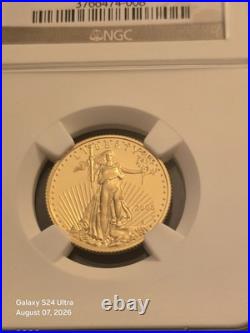 2008 W $10 American Gold Eagle 1/4oz Ngc Pf70 Ultra Cameo 10/10