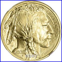 2008-W American Gold Buffalo (1/2 oz) $25 Burnished NGC MS69