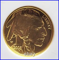 2008 W US Buffalo. 9999 Gold NGC MS70 Early Release $5 1/10 th oz