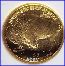 2008 W US Buffalo. 9999 Gold NGC MS70 Early Release $5 1/10 th oz
