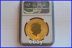2008-p Rare Pop 36 Australia One 1 Oz Lunar Gold G$100 Year Of Mouse Ngc Ms 70