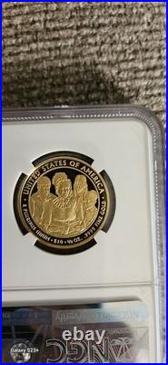 2009W $10 GOLD Anna Harrison NGC MS70 ULTRA CAMEO SIGNED Rep Mike Castle Signed