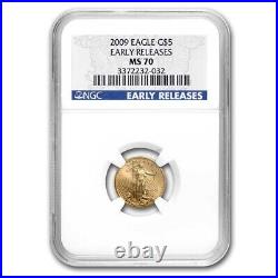 2009 1/10 oz American Gold Eagle MS-70 NGC (Early Releases)