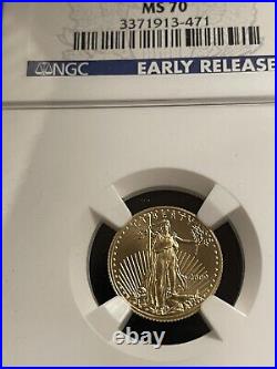 2009 $5 American Gold Eagle NGC Early Releases MS70