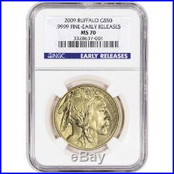 2009 American Gold Buffalo (1 oz) $50 NGC MS70 Early Releases