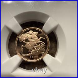 2009 Great Britain, 1/4 Gold Soverign, NGC PF70 Ultra Cameo, With Royal Mint COA