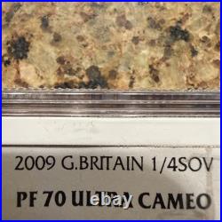 2009 Great Britain, 1/4 Gold Soverign, NGC PF70 Ultra Cameo, With Royal Mint COA