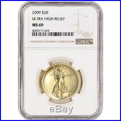 2009 US Gold $20 Ultra High Relief Double Eagle NGC MS69