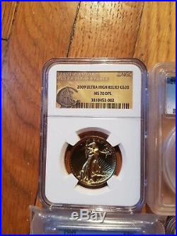 2009 Ultra High Relief Gold Double Eagle MS70 DPL NGC St Gaudens