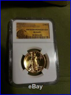 2009 Ultra High Relief Gold Double Eagle MS70 DPL NGC St Gaudens