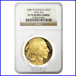 2009 W 1 oz $50 Proof Gold American Buffalo NGC PF 70 UCAM
