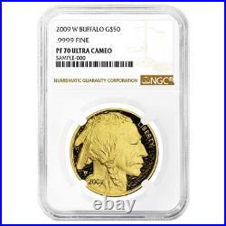 2009-W Proof $50 American Gold Buffalo 1 oz NGC PF70UC Brown Label