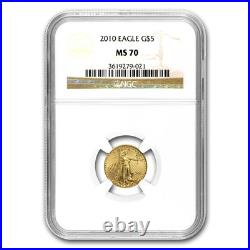 2010 1/10 oz American Gold Eagle MS-70 NGC