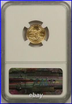 2010 Gold Eagle $5 NGC MS 69 Tenth-Ounce 1/10 oz Fine Gold