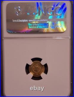 2010 Palau G$1 Romulus Remus Restrike NGC MS 70 Gold Coin