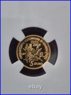2010 Pf69 Ultra Cameo. 999 Gold France G5e The Sower