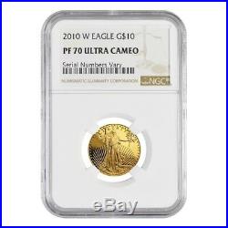 2010 W 1/4 oz $10 Proof Gold American Eagle NGC PF 70 UCAM