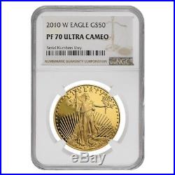 2010 W 1 oz $50 Proof Gold American Eagle NGC PF 70 UCAM