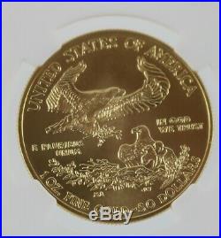 2011 US Eagle 25th Anniversary $50 1 OZ Gold Coin Early Release NCG MS 70