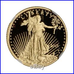 2011-W American Gold Eagle Proof 1/10 oz $5 NGC PF70 UCAM
