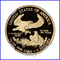 2011-W American Gold Eagle Proof 1/10 oz $5 NGC PF70 UCAM