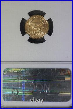 2012 $5 1/10 Oz GOLD American Eagle NGC MS70 First Releases