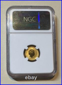 2012 P Gold Australia Kangaroo Early Releases Ngc Ms 70 999 1/10 Oz 15$ Coin