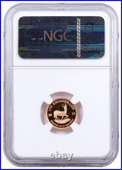 2012 South Africa 1/10 oz Gold Krugerrand Proof Coin NGC PF70 UC FR SKU70595