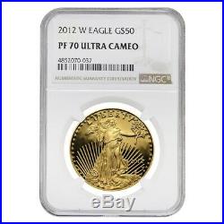 2012 W 1 oz $50 Proof Gold American Eagle NGC PF 70 UCAM