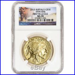 2013 American Gold Buffalo 1 oz $50 NGC MS70 First Releases