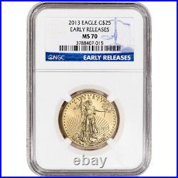 2013 American Gold Eagle 1/2 oz $25 NGC MS70 Early Releases