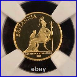 2013 British 1 Pound Gold Britannia. NGC PR69.05 AGW