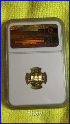 2013 NGC69 1/10 oz Austrian Philharmonic. 9999 Pure Gold Coin (BU)