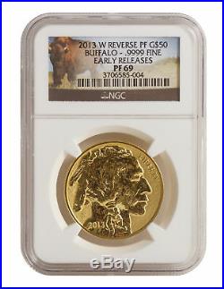 2013-W $50 1oz Reverse Proof American Gold Buffalo PF69 NGC Buffalo Label