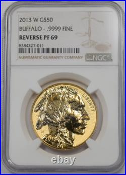 2013-W $50 Gold Reverse Proof NGC PF69 Gold Buffalo 1oz NG2166 combine shipping