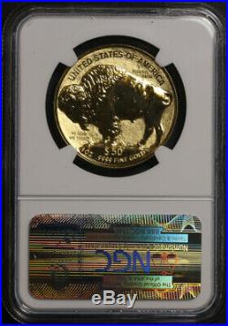 2013-W Buffalo Gold $50.9999 Fine NGC PF69 Rev Proof Early Releases Blue Label