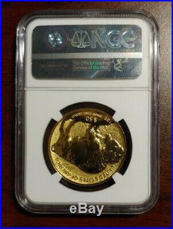 2013 W GOLD 1 OZ $50 NGC Reverse Proof 69 American Buffalo Coin PF69 Box and COA