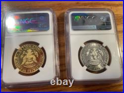2014W Gold High Relief Kennedy 3/4 oz. 50th Ann. PF70 Ultra HF + 1964 PF68 BONUS