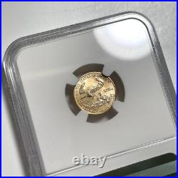 2014 $5 Gold American Eagle NGC MS69 1/10 OZ. 999 Fine Gold