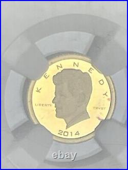 2014 Burundi G5000F JFK Kennedy First Day Issue PF70? ULTRA CAMEO Gold Coin
