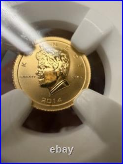2014 Burundi G5000F KENNEDY FIRST DAY OF ISSUE REV PF 70 Gold
