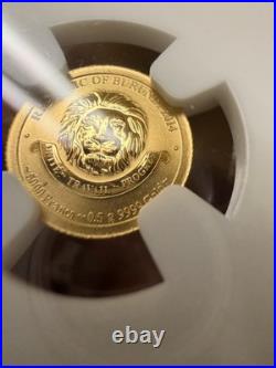 2014 Burundi G5000F KENNEDY FIRST DAY OF ISSUE REV PF 70 Gold