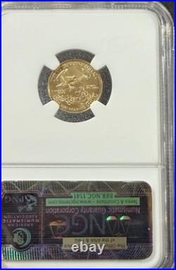 2014 Gold $5 American Gold Eagle Coin NGC MS 69 EARLY RELEASES 1/10 oz Gold