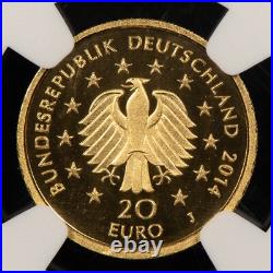 2014-J Germany 20 Euros Gold Coin Forest Chestnut. 125 AGW NGC MS 70 G3897 2014-J Germany 20 Euros Gold Coin Forest Chestnut. 125 AGW NGC MS 70 G3897