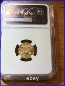 2014 NGC MS-70 American Eagle G$5 Five Dollars 1/10 OZ-T Gold Coin Uncirculated