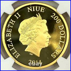 2014 Niue Disney DAISY DUCK 1oz. 9999 Gold Coin G$200 NGC PF70 ULTRA CAMEO