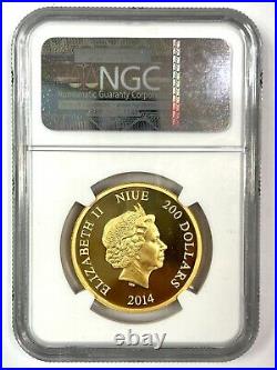 2014 Niue Disney DONALD DUCK 1oz. 9999 Gold Coin G$200 NGC PF70 ULTRA CAMEO #1