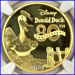 2014 Niue Disney DONALD DUCK 1oz. 9999 Gold Coin G$200 NGC PF70 ULTRA CAMEO #1